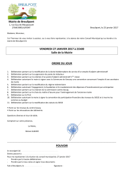 ODJ CM DU 27012017