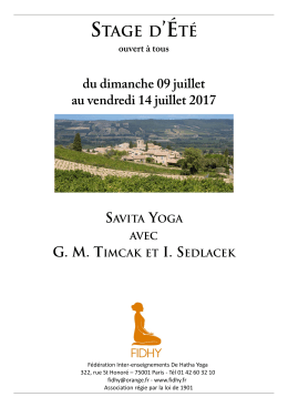 stage d`été