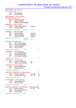 championnat de bretagne de cross - Pac-Mac