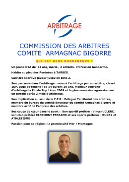 commission des arbitres comite armagnac bigorre