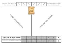 Feuille de pertes avec relances