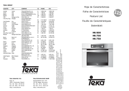 HK-500 HK-700 HK-750 Hoja de Caracter&iacute;sticas Folha de