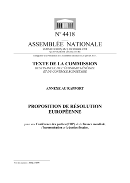N 4418 ASSEMBLÉE NATIONALE
