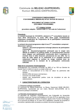 Règlement de consultation - La salle des marchés MEGALIS