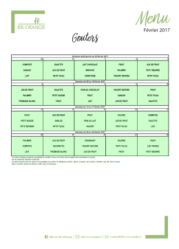 goûters - ville de Ris