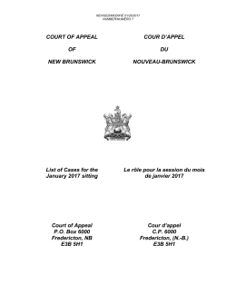 Janvier - Gouvernement du Nouveau