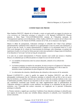 Hôtel de Matignon, le 25 janvier 2017