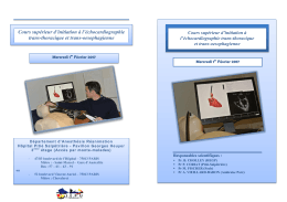 Cours sup&eacute;rieur d`initiation &agrave; l`&eacute;chocardiographie trans
