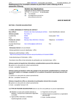 Etablissement d`un inventaire amiante du pont Henri Culot &agrave; Obourg