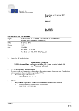 5484/17 1 1. Adoption de l`ordre du jour Délibérations législatives