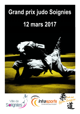 Grand prix judo Soignies 12 mars 2017