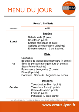 Resto`U Tréfilerie