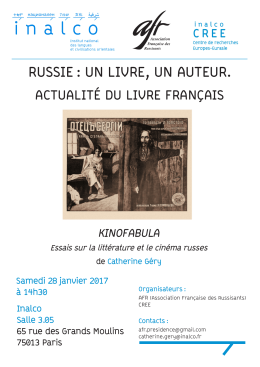 RUSSIE : UN LIVRE, UN AUTEUR.