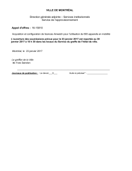 Acquisition et configuration de licences Airwatch pour l`utilisation de