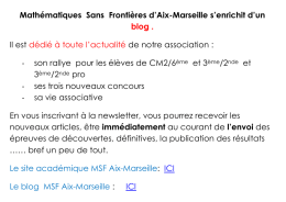 lettre de creation du blog - Aix