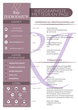 infographiste metteur en page