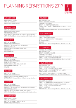 planning r&eacute;partitions 2017