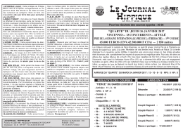 PMU du Jeudi 26 Janv 2017