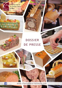 DOSSIER DE PRESSE - Conf&eacute;d&eacute;ration Nationale des Charcutiers