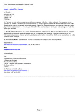 La Mouette - Guide &eacute;tudiant de l`Universit&eacute; Grenoble Alpes