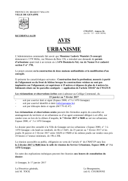 avis urbanisme