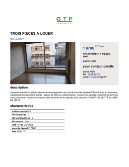 trois pieces a louer 1 678