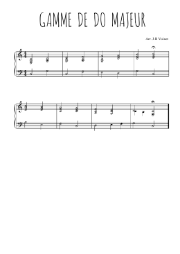 gamme de do majeur - Partitions de chansons