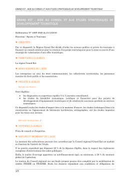 grand est - aide au conseil et aux etudes