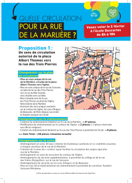 pour la rue de la Marli&egrave;re ?