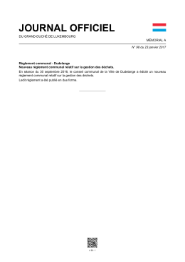 Journal officiel du Grand