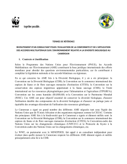 1. Contexte et Justification Selon le Programme des Nations