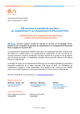 ESI Group - Boursorama