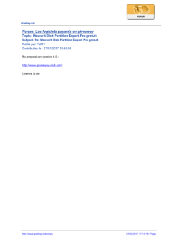 Forum: Les logiciels payants en giveaway