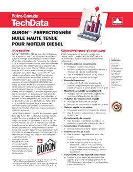 Bulletin TechData - Petro