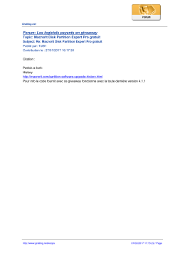 Forum: Les logiciels payants en giveaway
