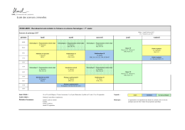 Horaire B1 Printemps 17