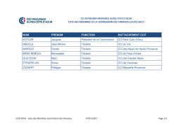 NOM PRENOM FONCTION RATTACHEMENT CCIT