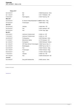 Kalender - Die Lauser