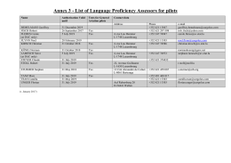 Annex 3 - List of Language Proficiency Assessors for pilots