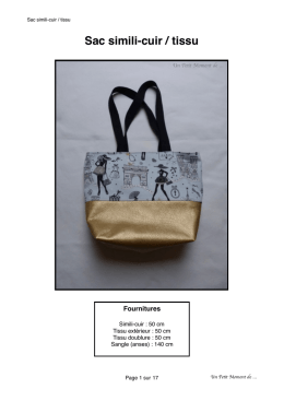 Sac simili-cuir / tissu