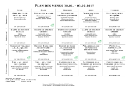 Menu PDF - Restaurant du BAP