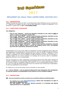Télécharger le réglement