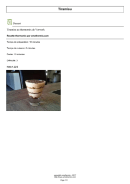 Tiramisu - omothermix.com