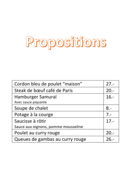 Proposition 23 janvier