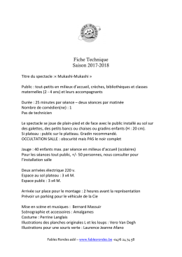 Fiche Technique Saison 2017-2018