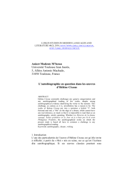 Anicet Modeste M`besso Universit&eacute; Toulouse Jean Jaur&egrave;s, 5, All&eacute;es