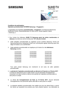 10 gagnant - Samsung 360 Wireless Audio 2+1 Promotion