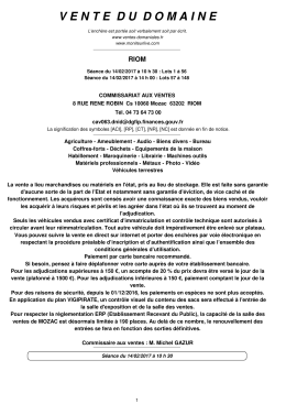 14-02-2017 - Ventes Domaniales