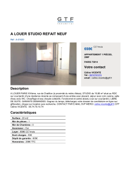a louer studio refait neuf 698