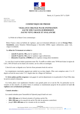 Communiqué de presse du 21.01.2017 à 12h30